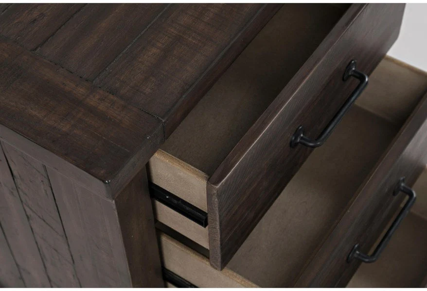 Jofran Madison County Power Nightstand in Barnwood - Image 4