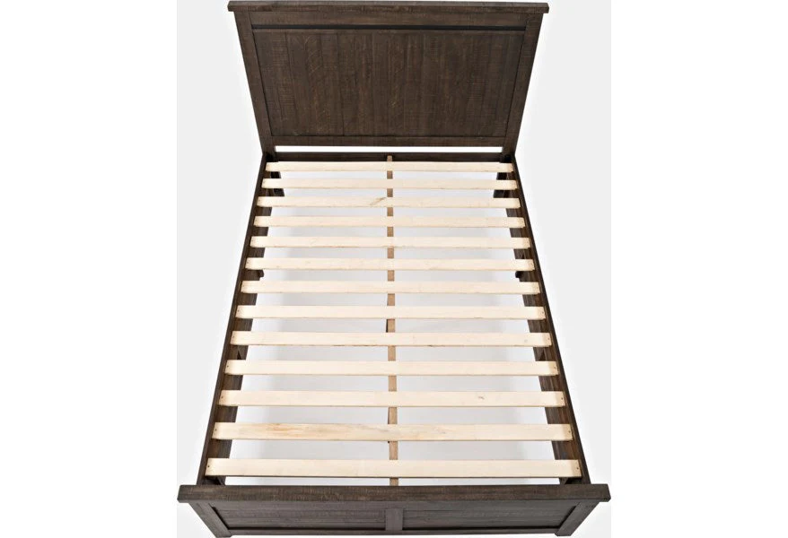 Jofran Madison County Queen Panel Bed in Barnwood - Image 2
