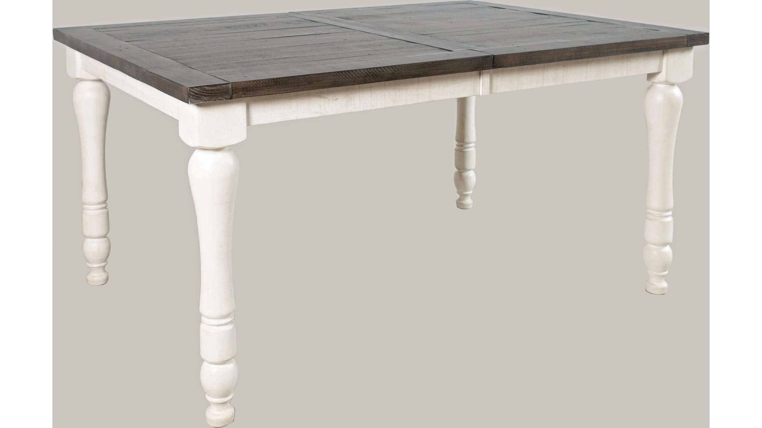 Jofran Madison County Rectangle Extension Dining Table in Vintage White - Image 2