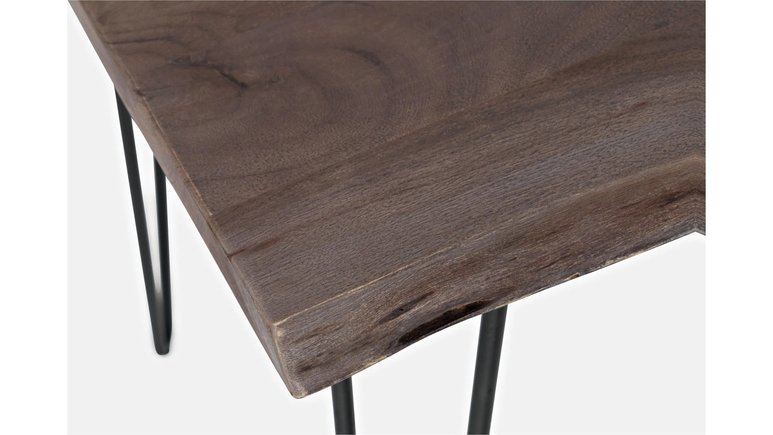 Jofran Nature's Edge 52" Live Edge Counter Height Table in Slate - Image 4