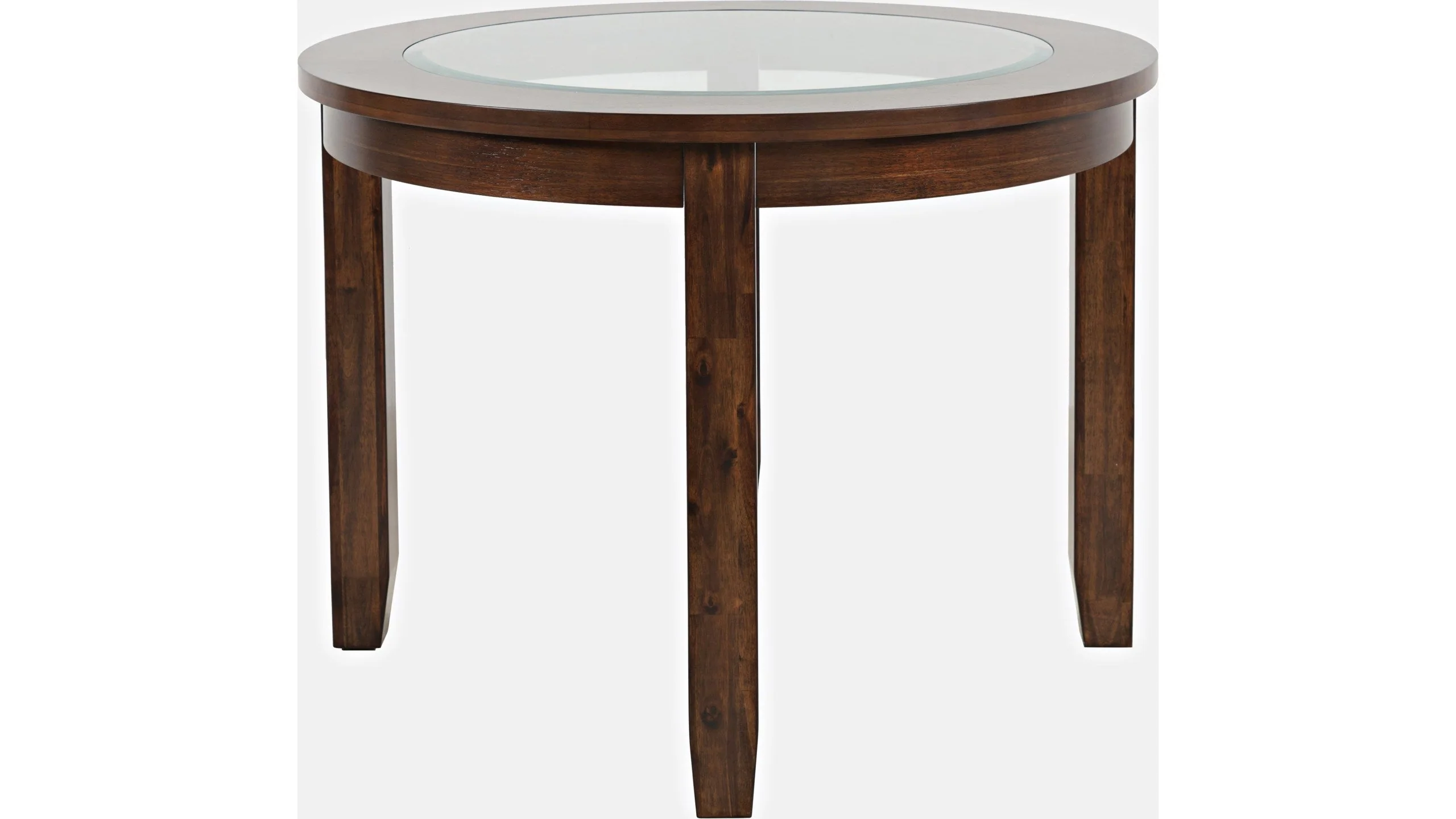 Jofran Urban Icon 42" Round Dining Table in Merlot