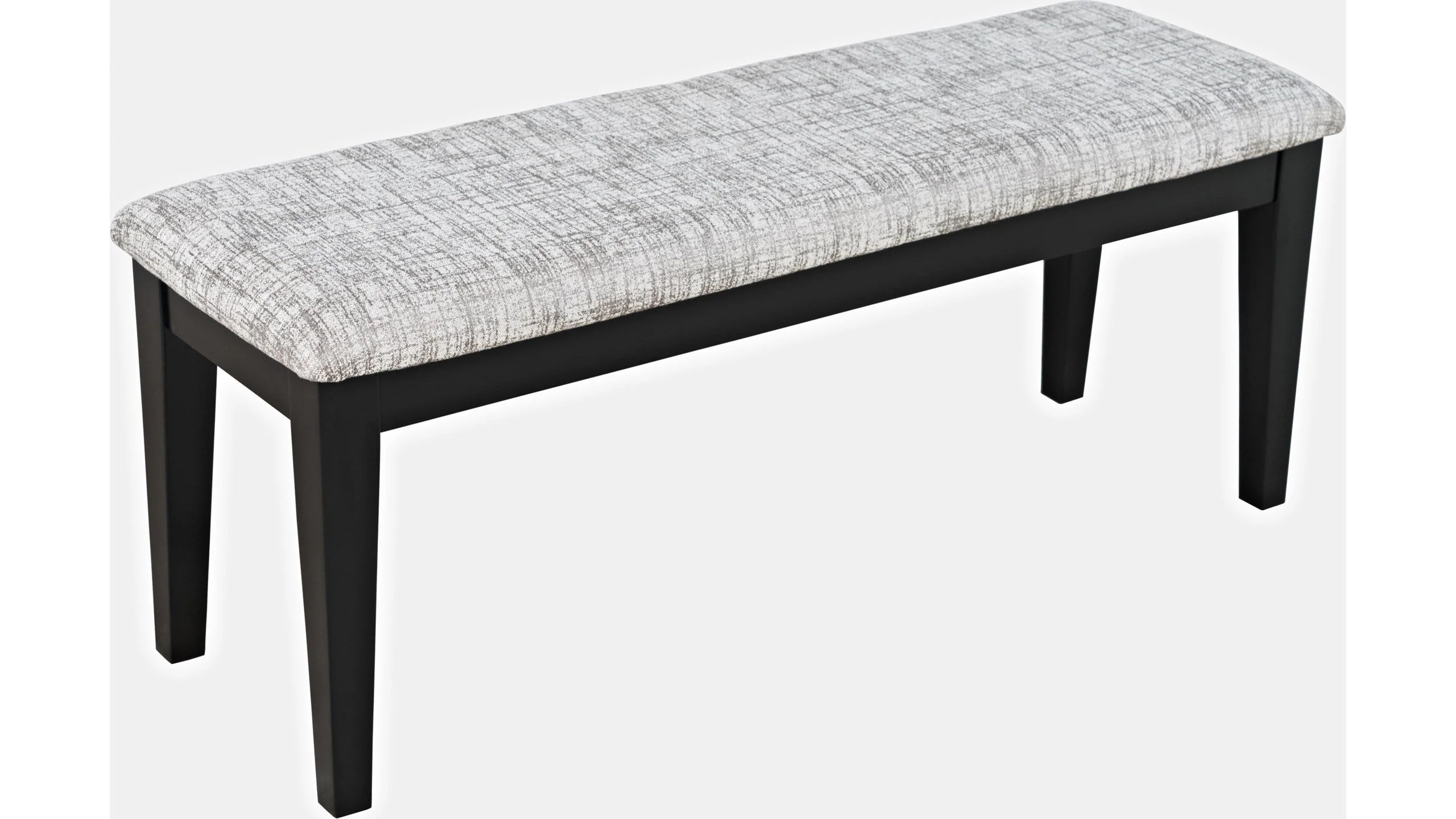 Jofran Urban Icon Upholstered Bench in Black - Image 3