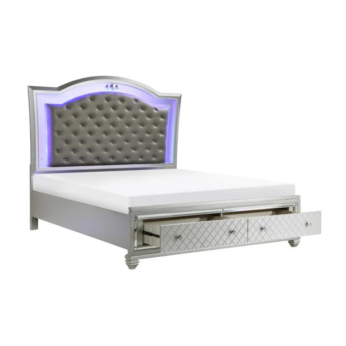 Leesa (3) Queen Platform Bed with Footboard Storage - Image 3
