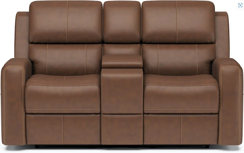 Flexsteel Linden Power Reclining Loveseat with Power Headrests and Lumbar - Image 5