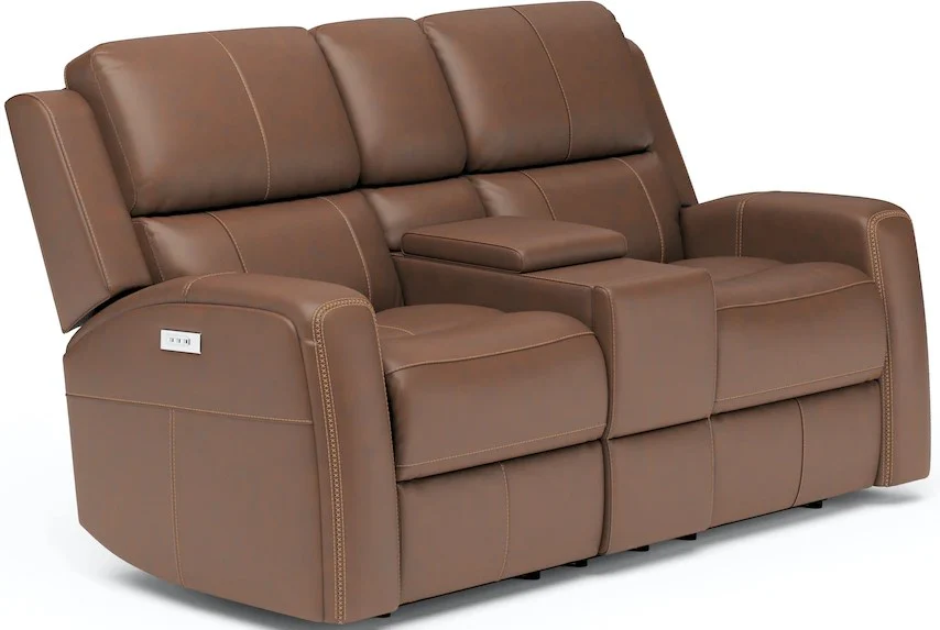 Flexsteel Linden Power Reclining Loveseat with Power Headrests and Lumbar - Image 6