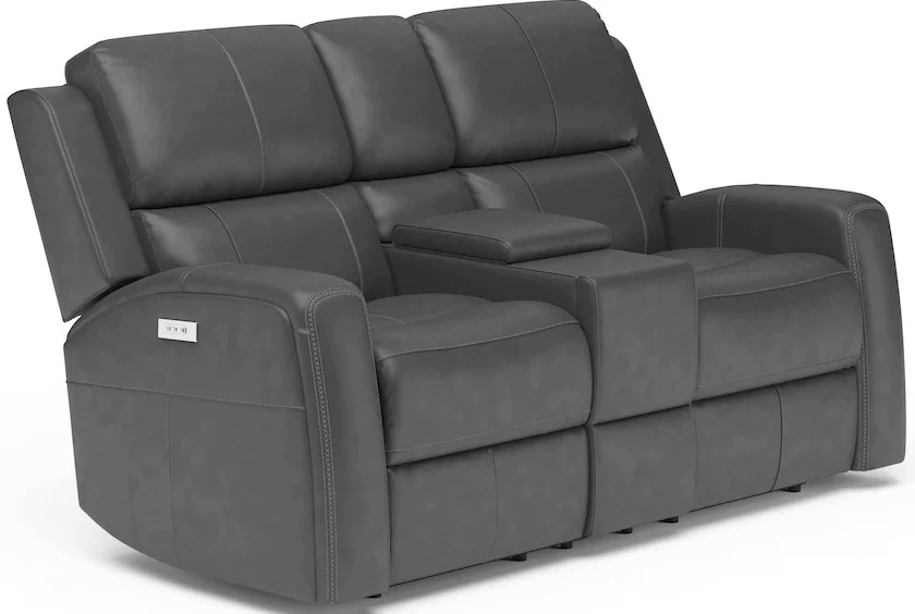 Flexsteel Linden Power Reclining Loveseat with Power Headrests and Lumbar - Image 8