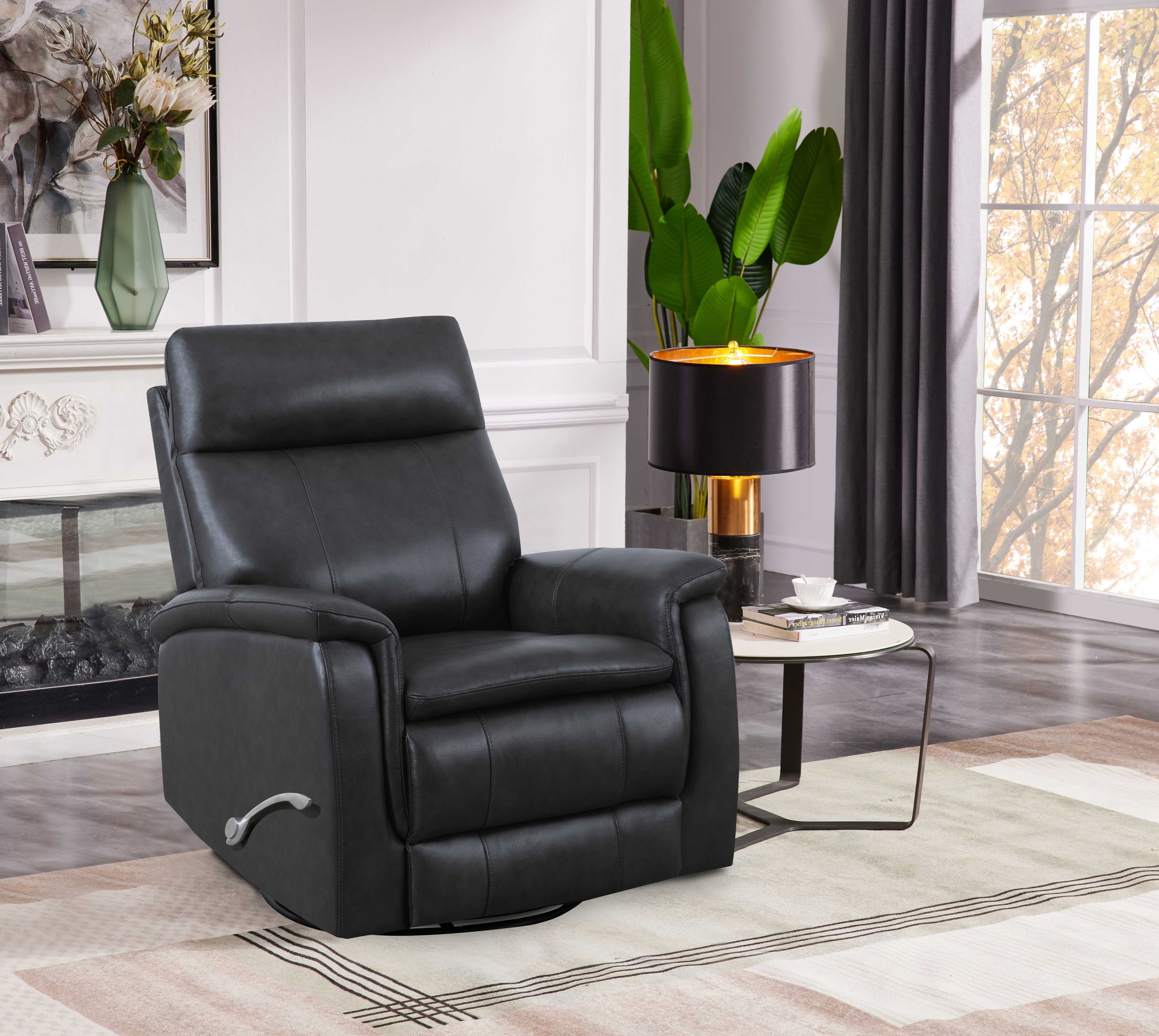 Logan Creek Leather Recliner - Power or Swivel - Image 3