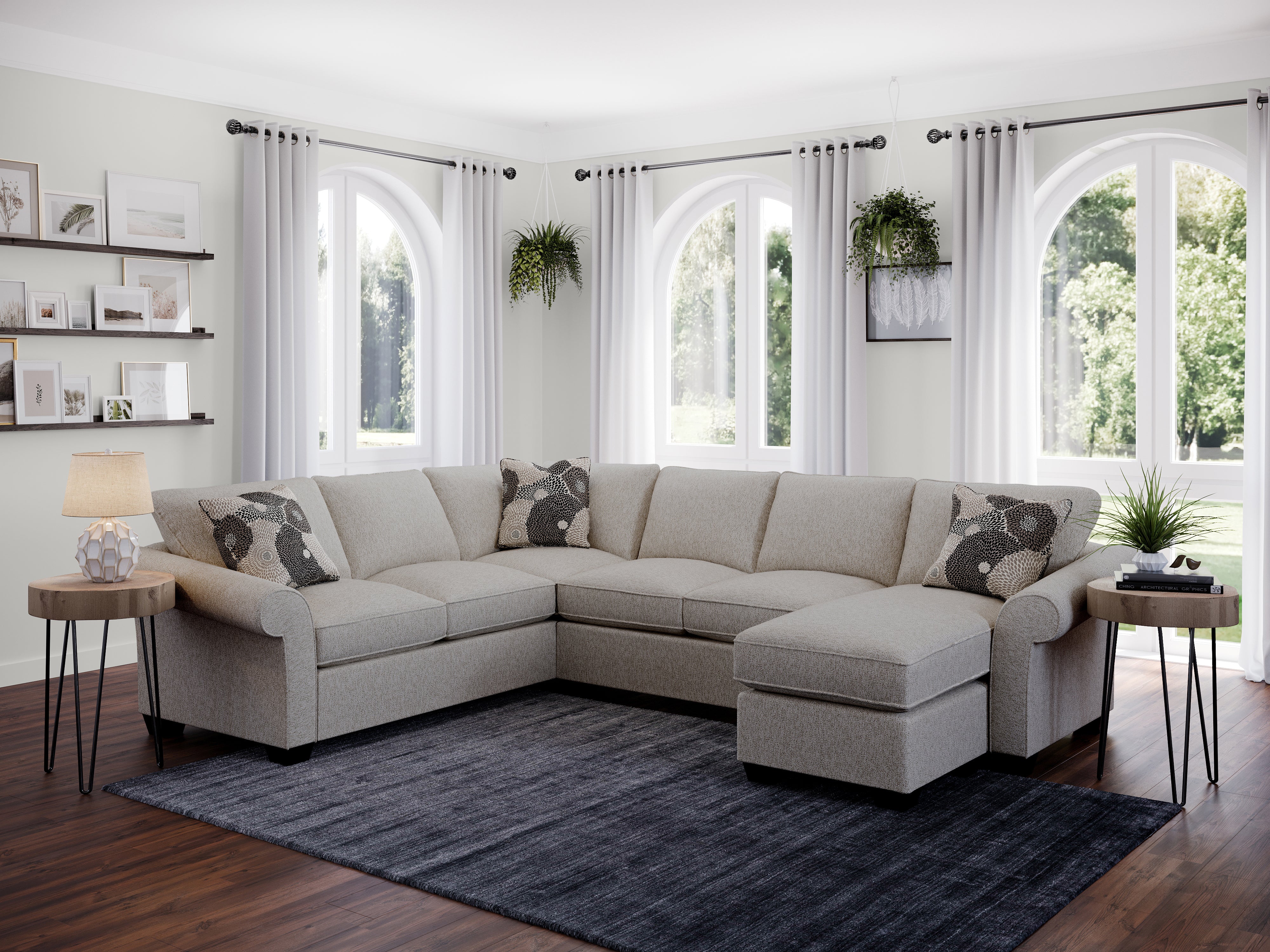 Stanton 464 Sectional - Shown in Lux Linen - Image 2