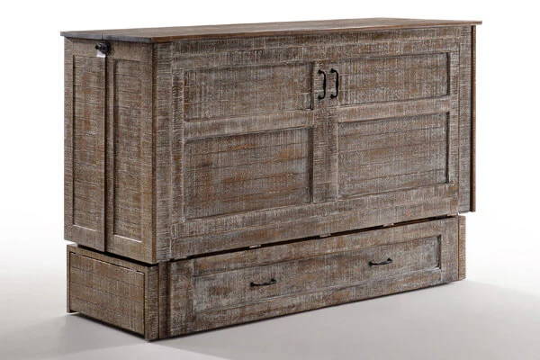 Murphy Bed Poppy - Brushed Driftwood, White Bark, Blizzard, and Skye. - Image 4