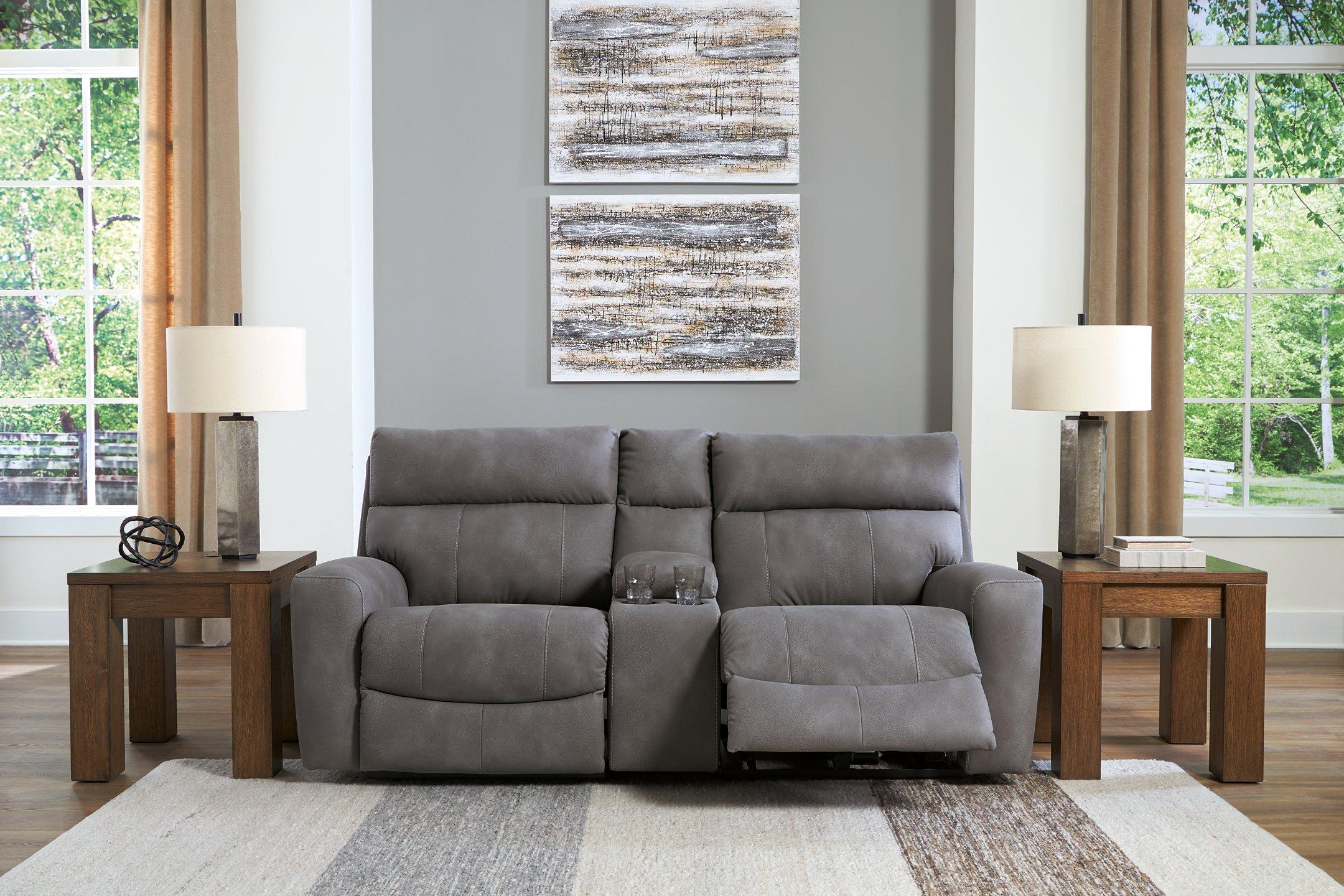 Next-Gen DuraPella Power Reclining Sectional Loveseat with Console - Image 23