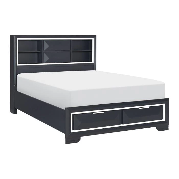 Rosemont (3) California King Platform Bed with Footboard Storage - Image 2