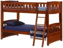 Spices Bunk Beds Collection Cinnamon Twin/Twin Bunk