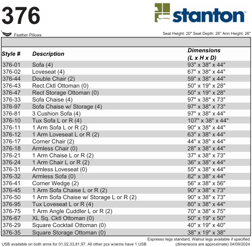 Stanton 376 Sectional - Shown in Lux Iron - Image 6