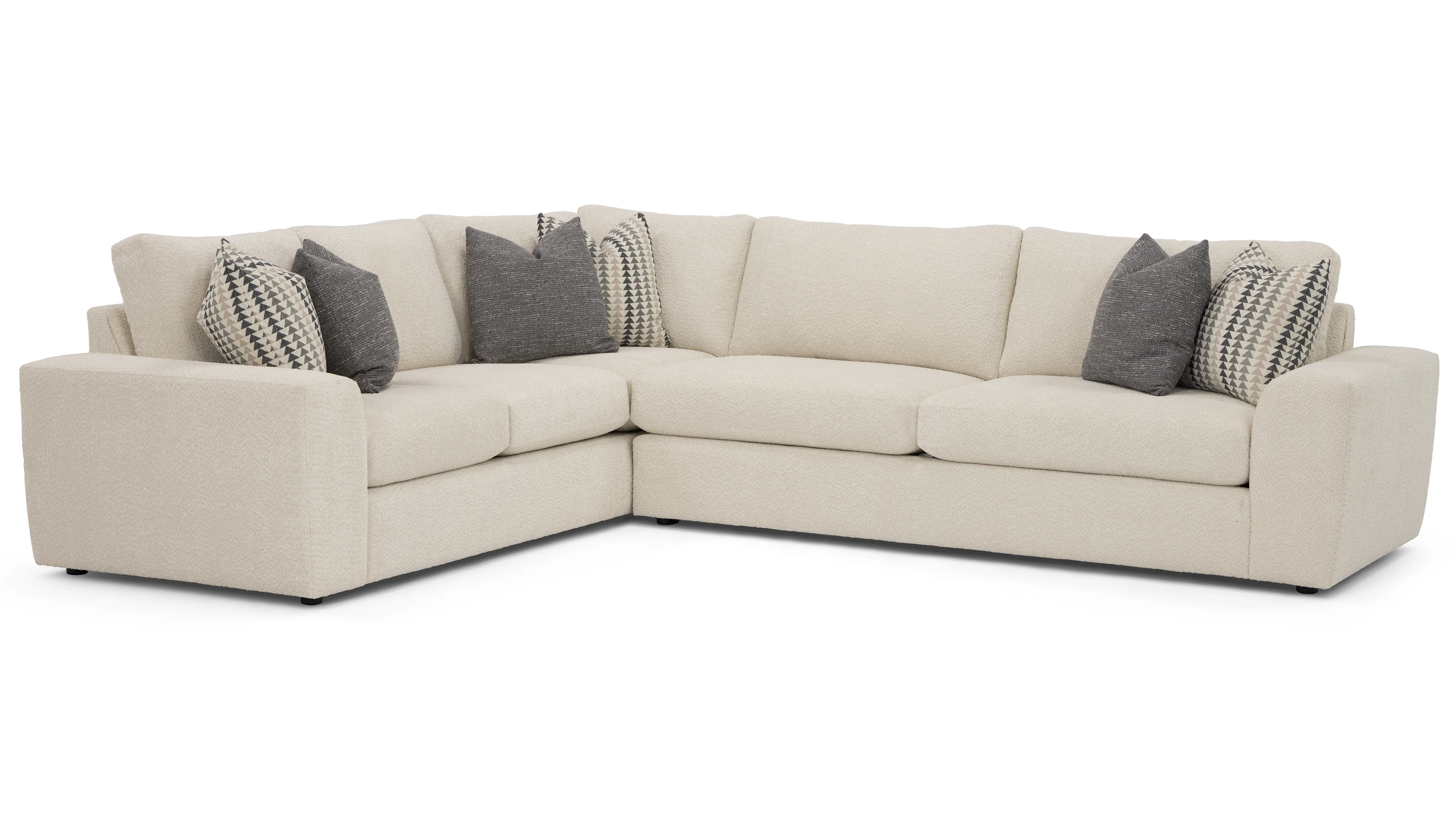 Stanton 607 Sectional - Shown in Dominator Cream
