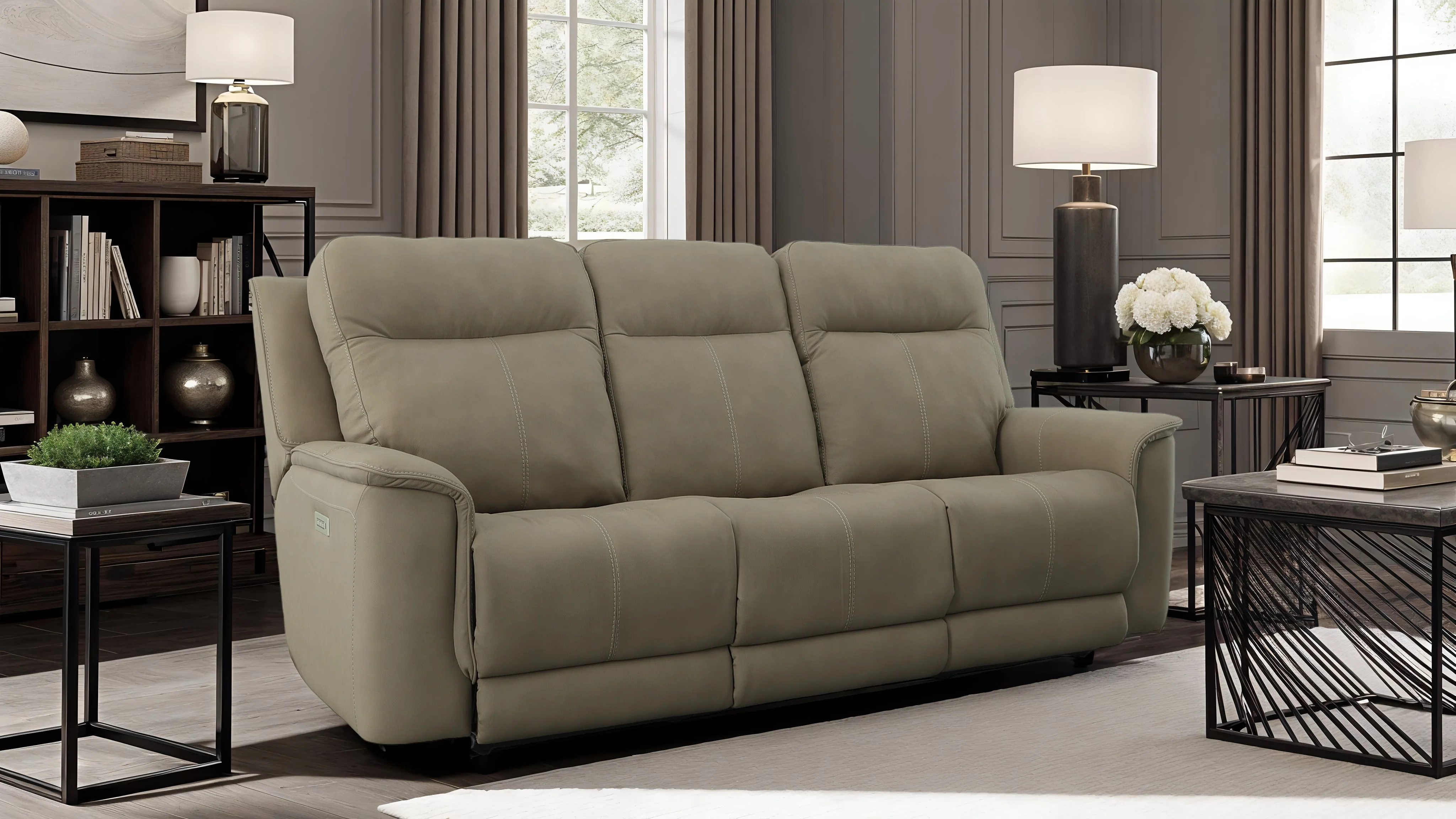 Stanton 728 Sofa – Shown in Grandview Stone - Image 4