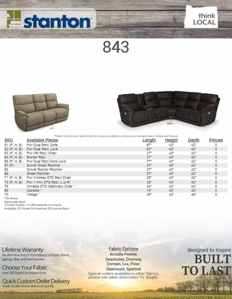 Stanton 843 Sofa – Shown in Deschutes Canyon - Image 8