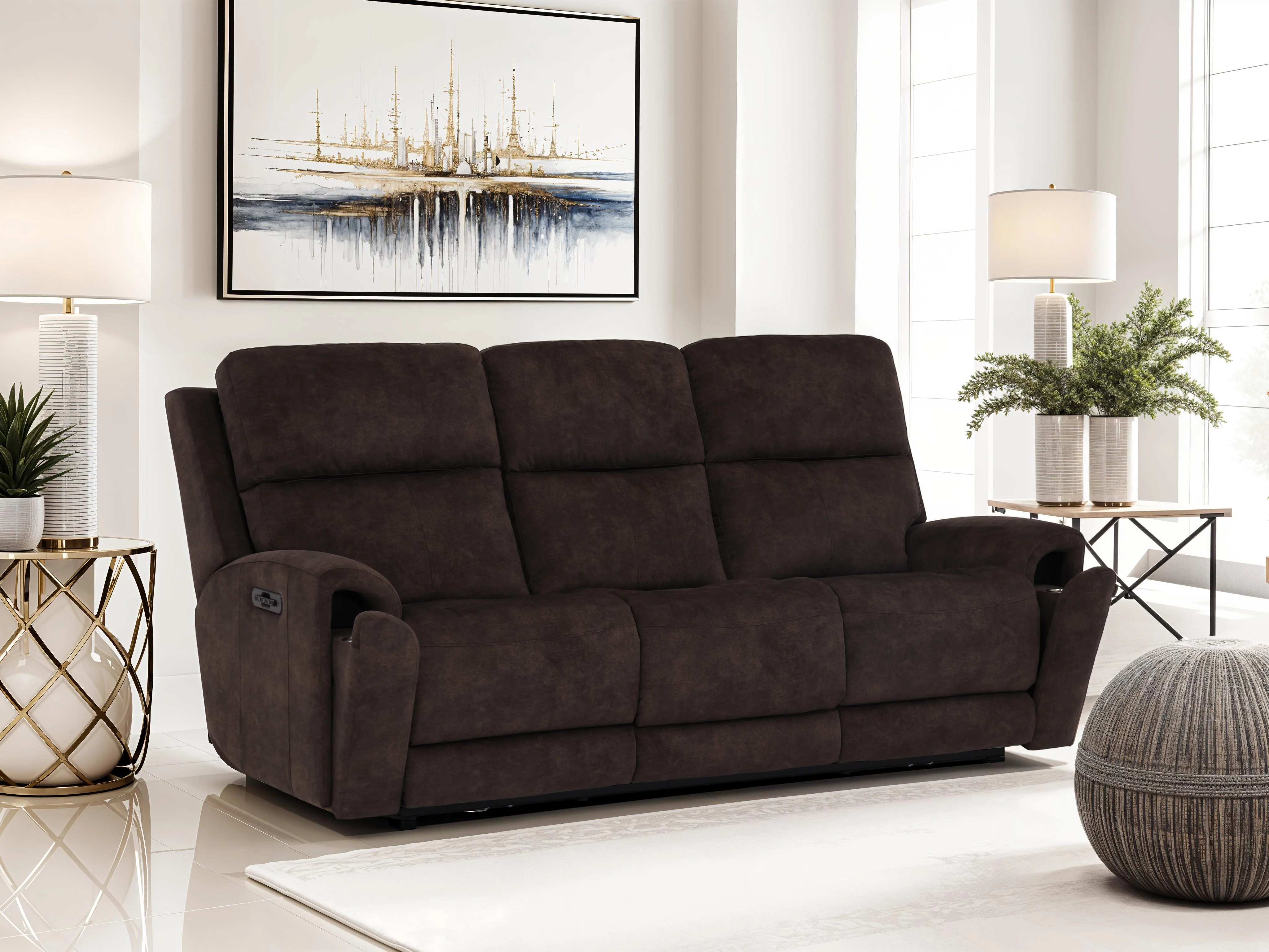 Stanton 894 Sofa – Shown in Cassidy Chocolate - Image 3