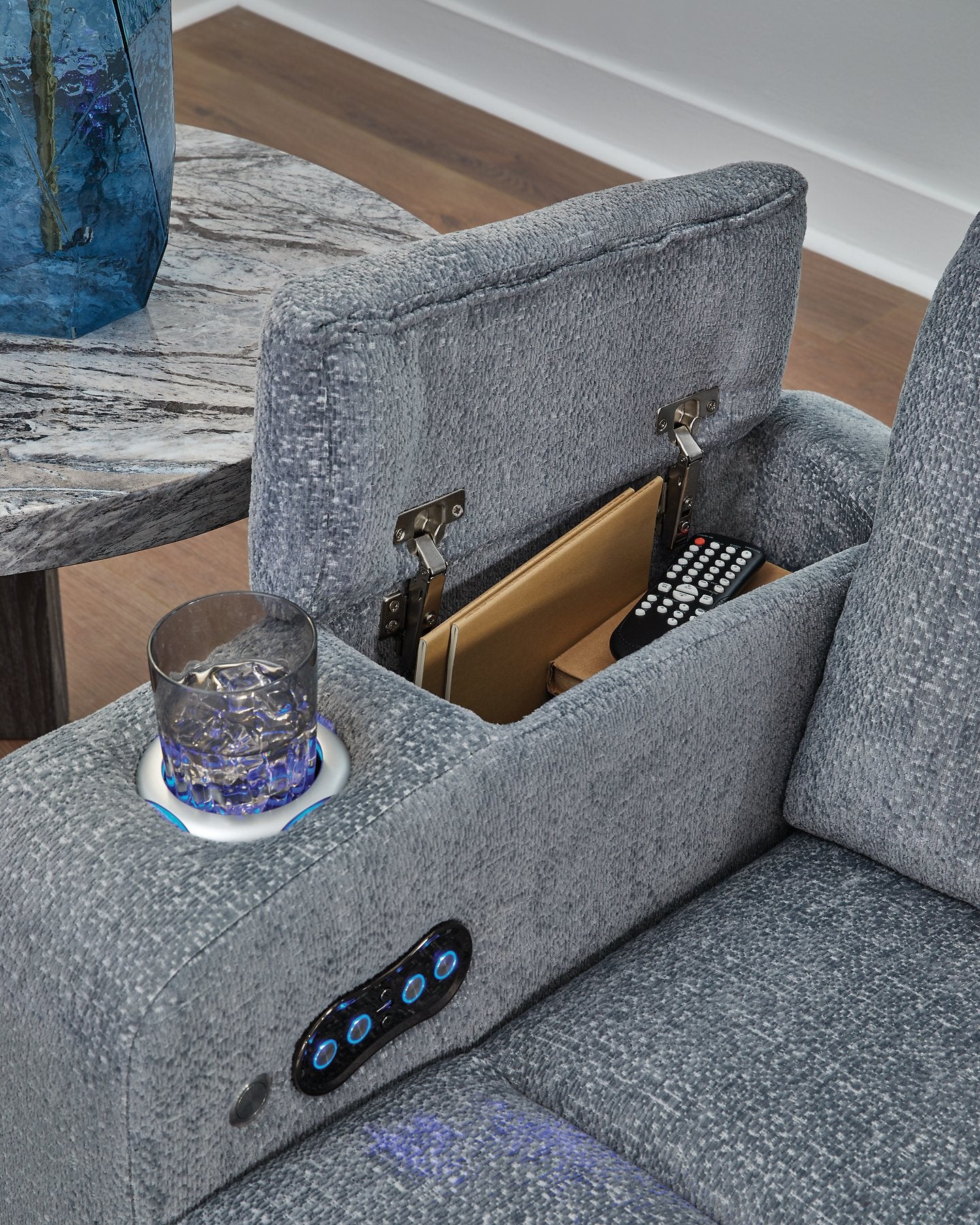 Studio Cave Power Reclining Loveseat with Console - Image 10