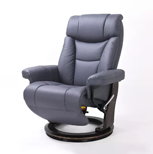 Vittoria - Leather Stressless Recliner by Benchmaster - Image 3
