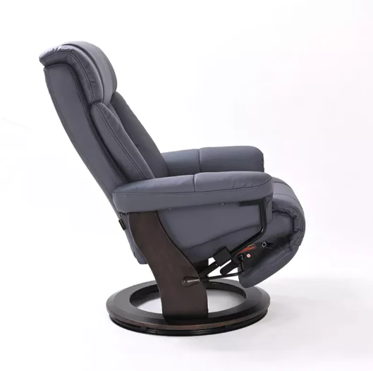 Vittoria - Leather Stressless Recliner by Benchmaster - Image 4