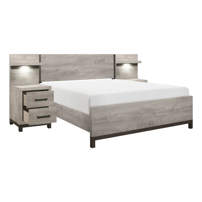 Zephyr 5pc Set California King Wall Bed (CK+2NS+2NS-P) - Image 3
